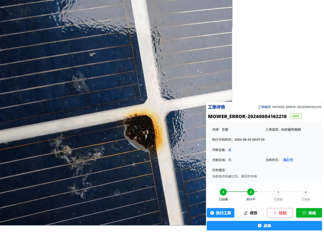 AI辅助光伏电站运维示意图